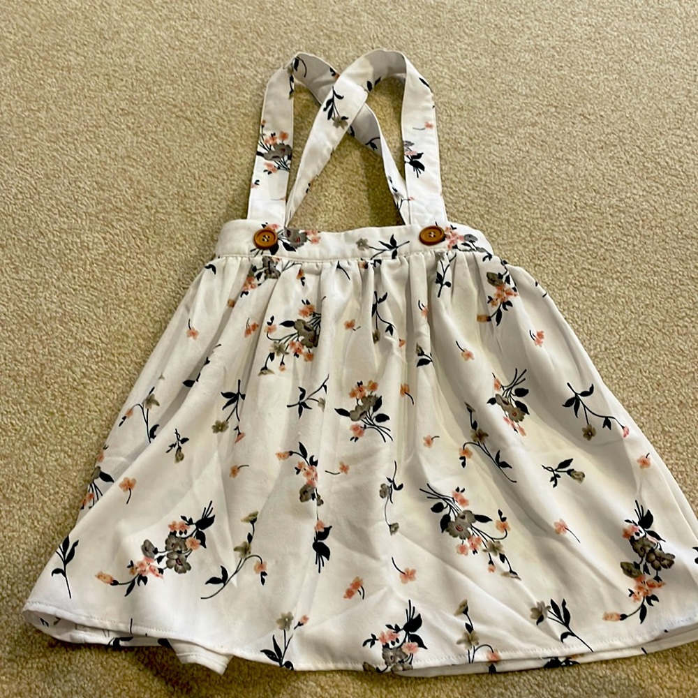 Bailey’s blossoms skirt overall